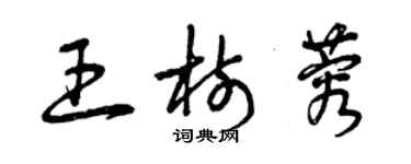 曾慶福王樹蓉草書個性簽名怎么寫