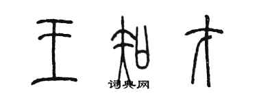 陳墨王知才篆書個性簽名怎么寫