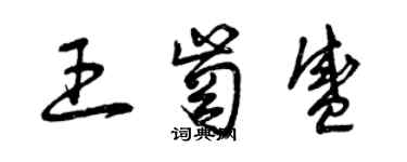 曾慶福王崗盛草書個性簽名怎么寫