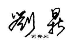 朱錫榮劉鼎草書個性簽名怎么寫