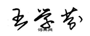 朱錫榮王學芬草書個性簽名怎么寫