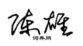 朱錫榮陳雄草書個性簽名怎么寫