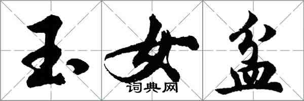 胡問遂玉女盆行書怎么寫