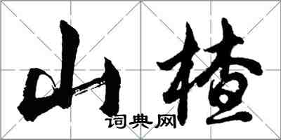 胡問遂山楂行書怎么寫