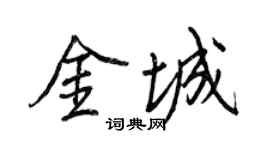 王正良金城行書個性簽名怎么寫