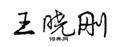 曾慶福王曉剛行書個性簽名怎么寫