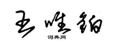 朱錫榮王唯鉑草書個性簽名怎么寫