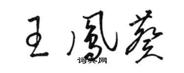 駱恆光王鳳葵草書個性簽名怎么寫