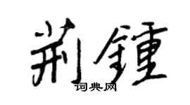 王正良荊鐘行書個性簽名怎么寫