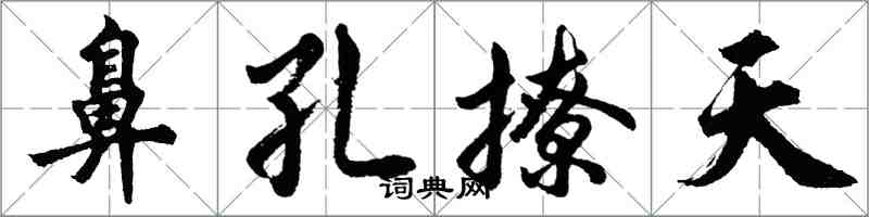 胡問遂鼻孔撩天行書怎么寫