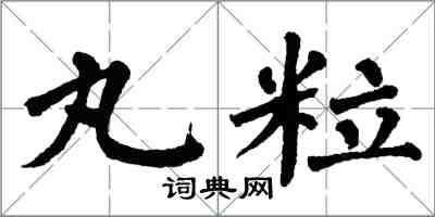 翁闓運丸粒楷書怎么寫