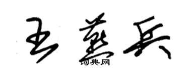 朱錫榮王燕兵草書個性簽名怎么寫