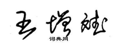 朱錫榮王增斌草書個性簽名怎么寫