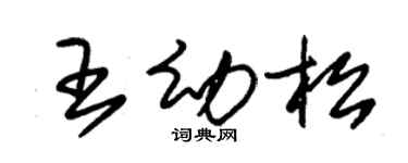 朱錫榮王幼松草書個性簽名怎么寫