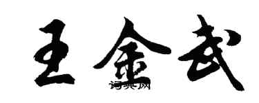 胡問遂王金武行書個性簽名怎么寫