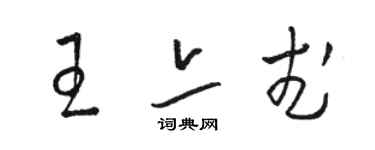 駱恆光王亦武草書個性簽名怎么寫