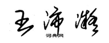 朱錫榮王沛凝草書個性簽名怎么寫