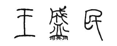 陳墨王盛民篆書個性簽名怎么寫