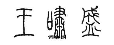 陳墨王嘯盛篆書個性簽名怎么寫