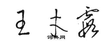 駱恆光王才霞草書個性簽名怎么寫