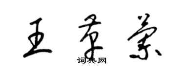 梁錦英王革蘭草書個性簽名怎么寫