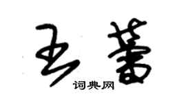 朱錫榮王蕾草書個性簽名怎么寫