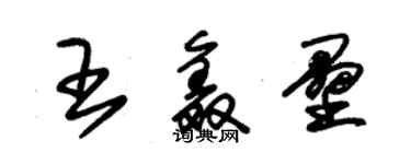 朱錫榮王鑫壘草書個性簽名怎么寫